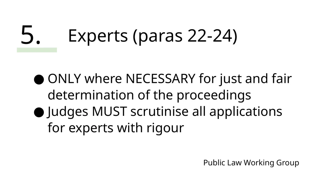 Public Law Working Group President of the Family - slide 55 of 73