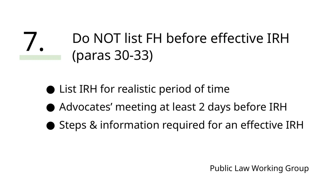 Public Law Working Group President of the Family - slide 57 of 73