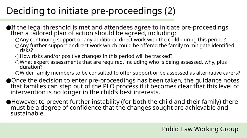 Public Law Working Group President of the Family - slide 6 of 73