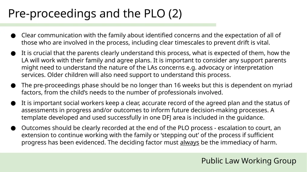 Public Law Working Group President of the Family - slide 8 of 73