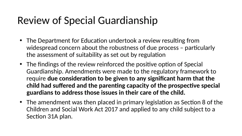 Public Law Working Group President of the Family - slide 63 of 73