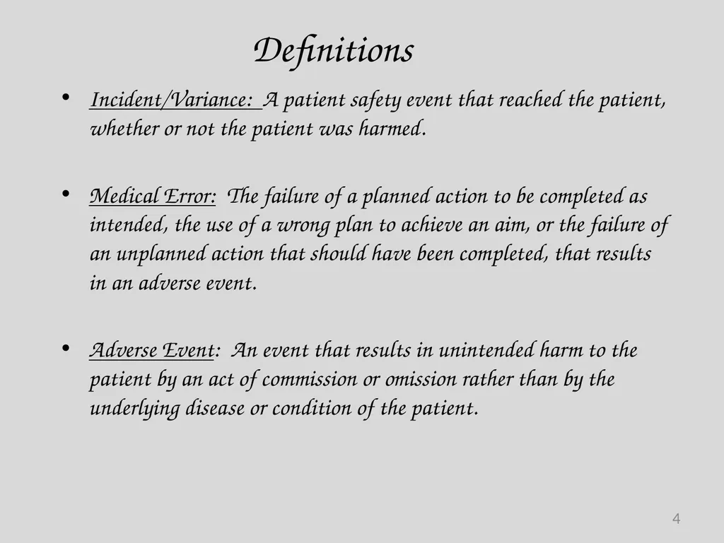 Preventable Adverse Event (PAE) Reporting-101 - slide 4 of 40