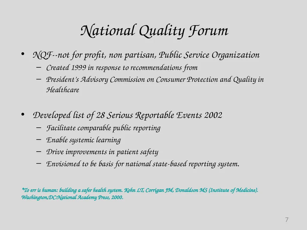 Preventable Adverse Event (PAE) Reporting-101 - slide 7 of 40