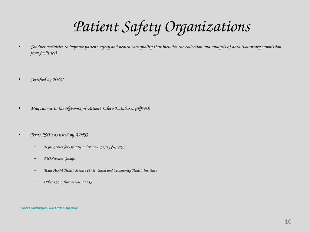 Preventable Adverse Event (PAE) Reporting-101 - slide 10 of 40