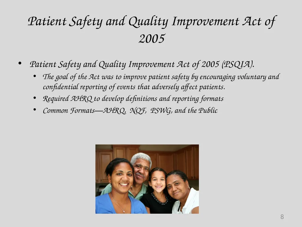 Preventable Adverse Event (PAE) Reporting-101 - slide 8 of 40