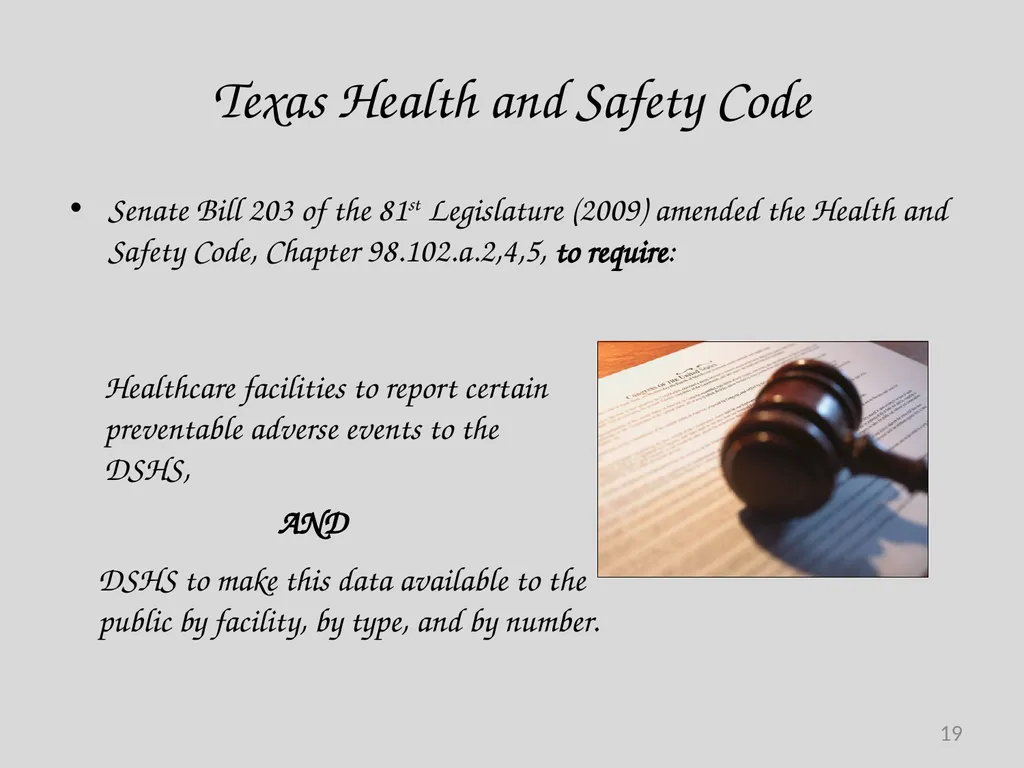 Preventable Adverse Event (PAE) Reporting-101 - slide 19 of 40