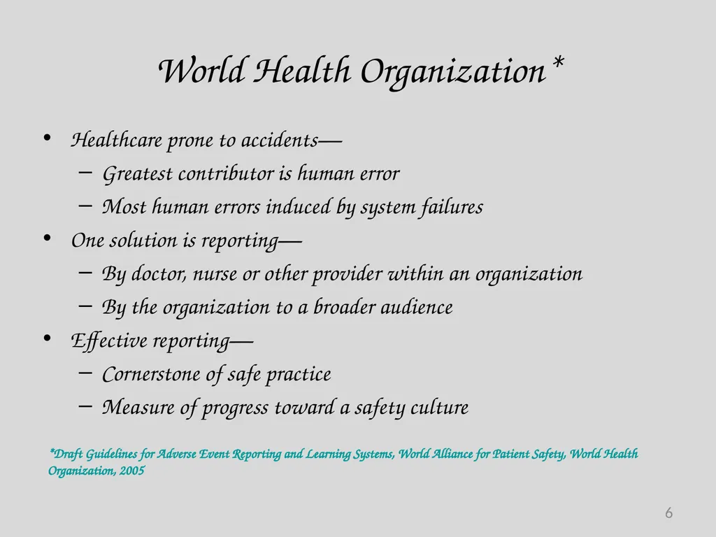 Preventable Adverse Event (PAE) Reporting-101 - slide 6 of 40