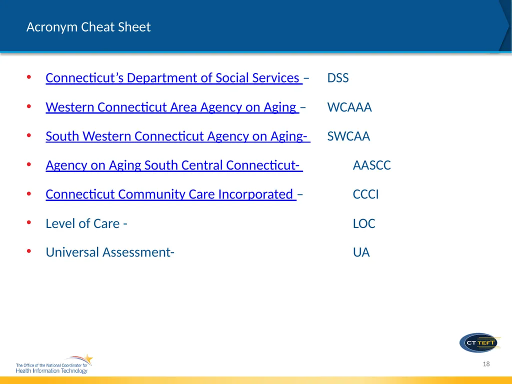 electronic Long-Term Services & Supports (eLTSS) - slide 18 of 18