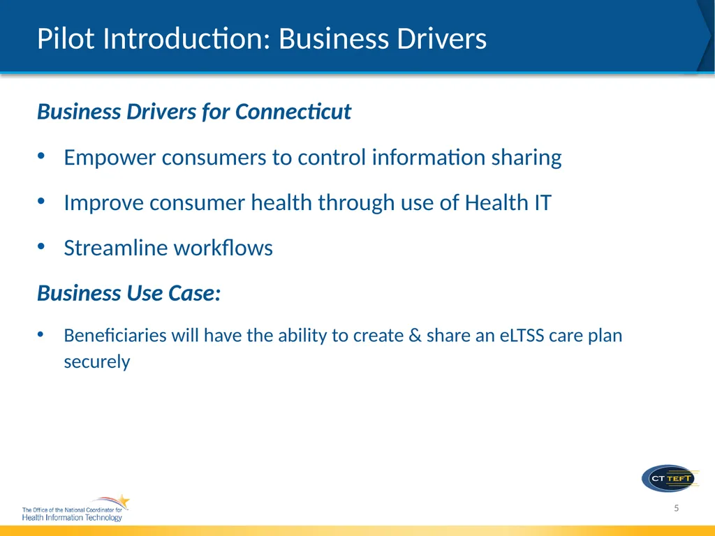 electronic Long-Term Services & Supports (eLTSS) - slide 5 of 18