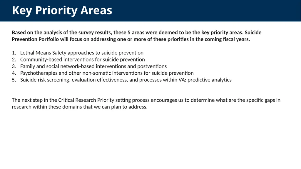 Suicide Prevention: Advisory Group Monthly Meeting - slide 21 of 28