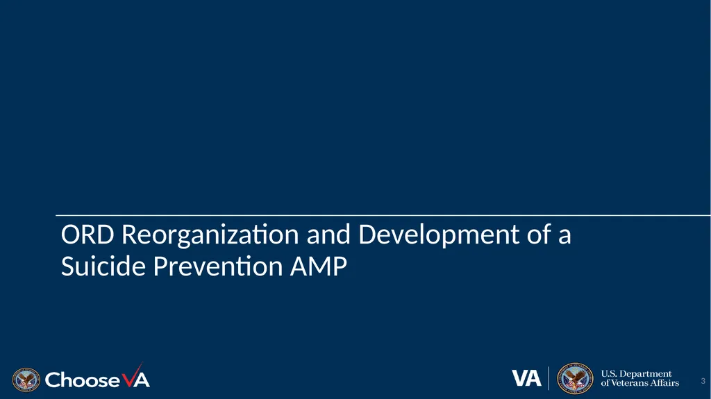 Suicide Prevention: Advisory Group Monthly Meeting - slide 3 of 28