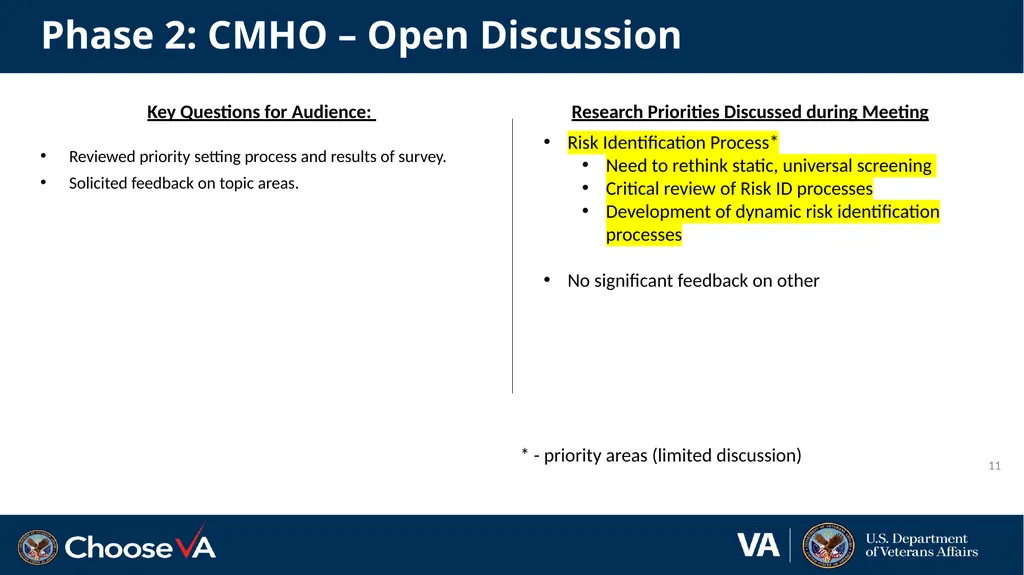 Suicide Prevention: Advisory Group Monthly Meeting - slide 11 of 28