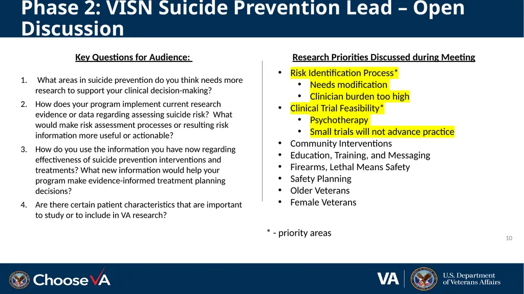Suicide Prevention: Advisory Group Monthly Meeting - slide 10 of 28