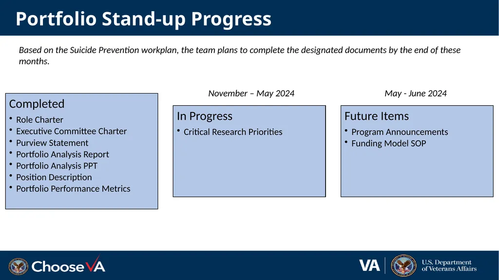 Suicide Prevention: Advisory Group Monthly Meeting - slide 4 of 28