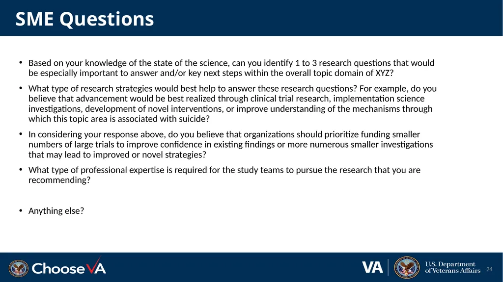 Suicide Prevention: Advisory Group Monthly Meeting - slide 24 of 28
