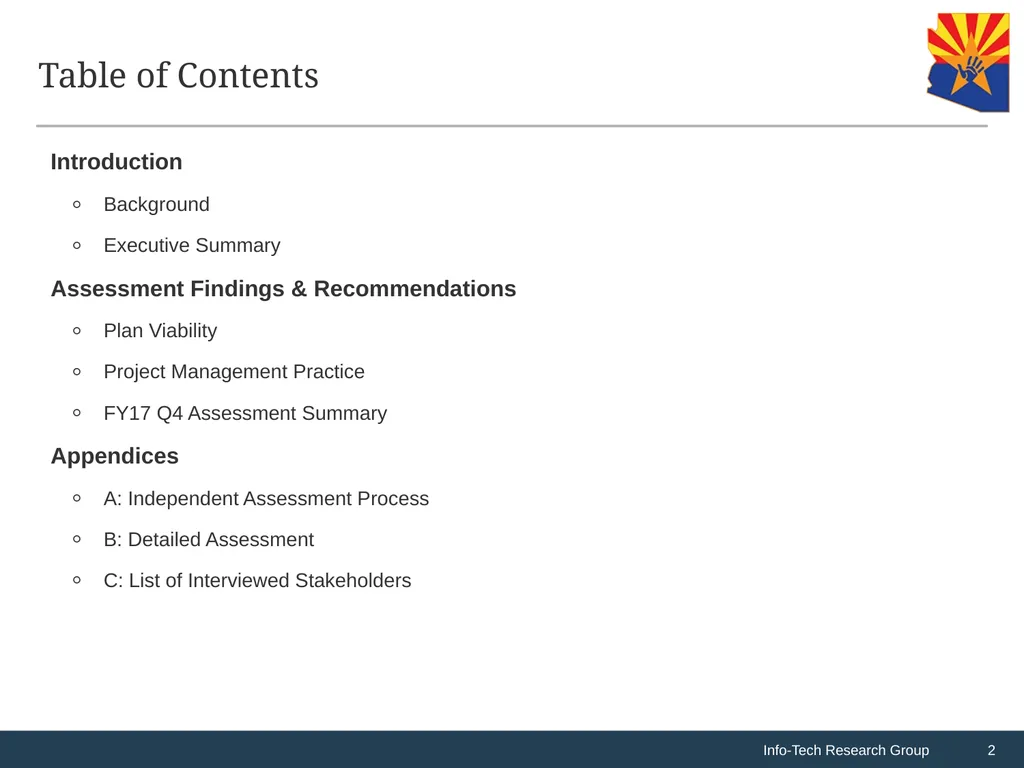 CHILDS Replacement Program: F2017 Q4 Assessment - slide 2 of 33