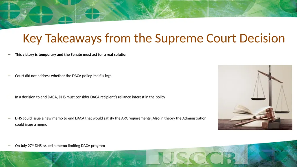 Update on SCOTUS Decision on DACA: What We Know - slide 3 of 7