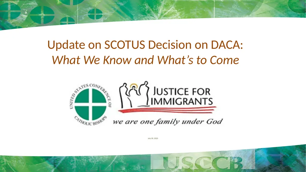 Update on SCOTUS Decision on DACA: What We Know - slide 1 of 7