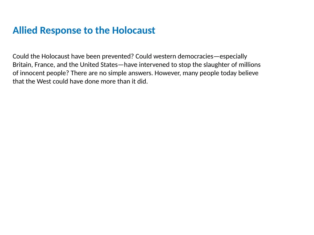 World War II (1931-1945) Lesson 7 The Holocaust - slide 13 of 18