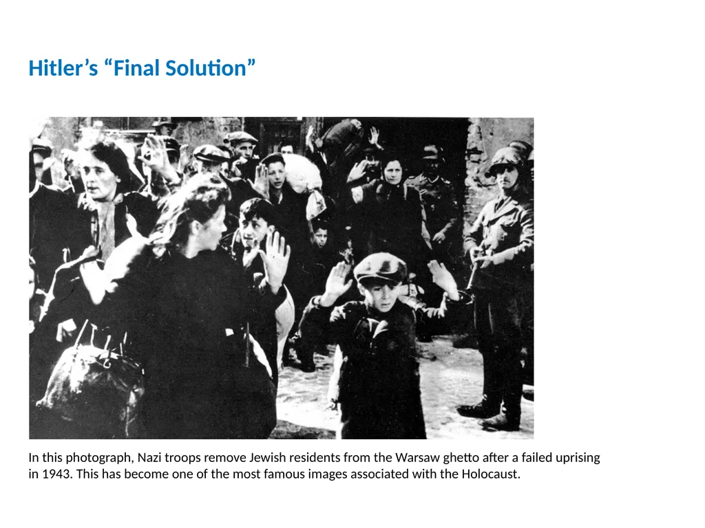 World War II (1931-1945) Lesson 7 The Holocaust - slide 12 of 18