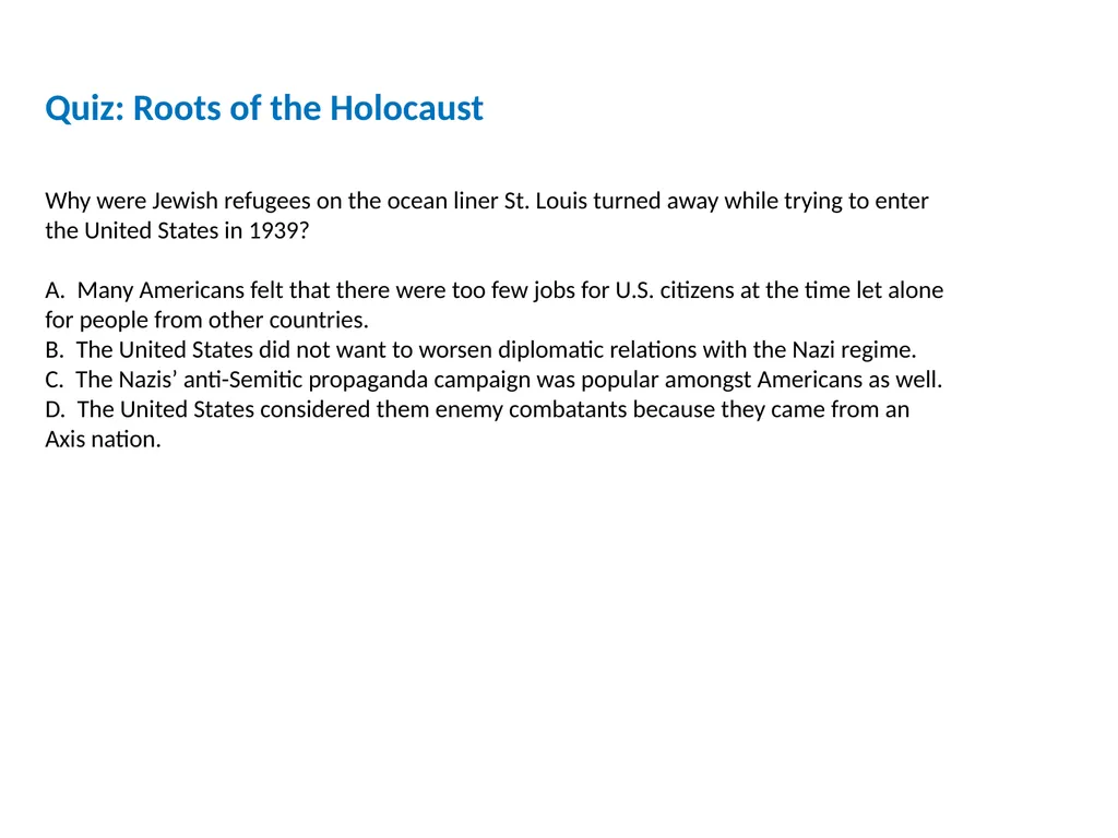 World War II (1931-1945) Lesson 7 The Holocaust - slide 16 of 18