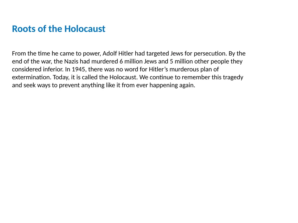 World War II (1931-1945) Lesson 7 The Holocaust - slide 4 of 18