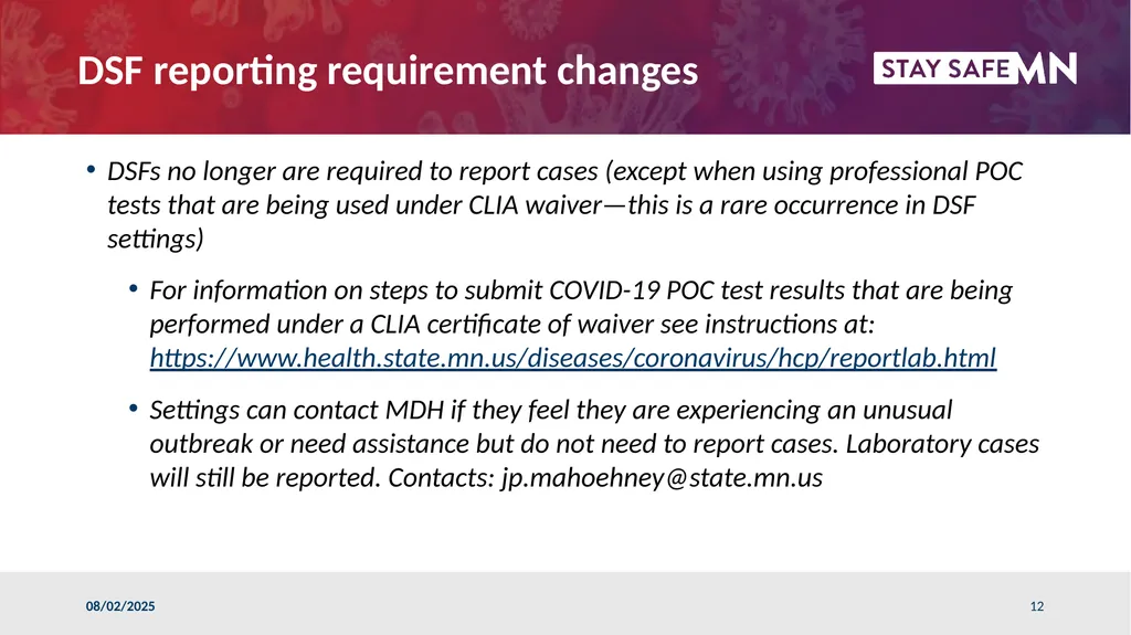 ARRM/MOHR Conversation with MDH July 6, 2022 - slide 12 of 26