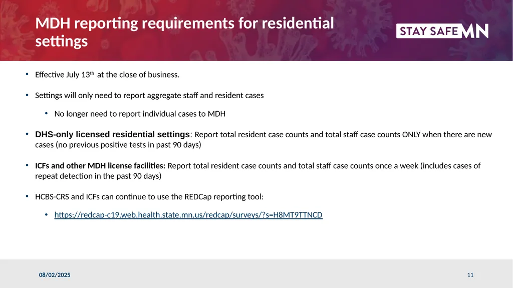 ARRM/MOHR Conversation with MDH July 6, 2022 - slide 11 of 26