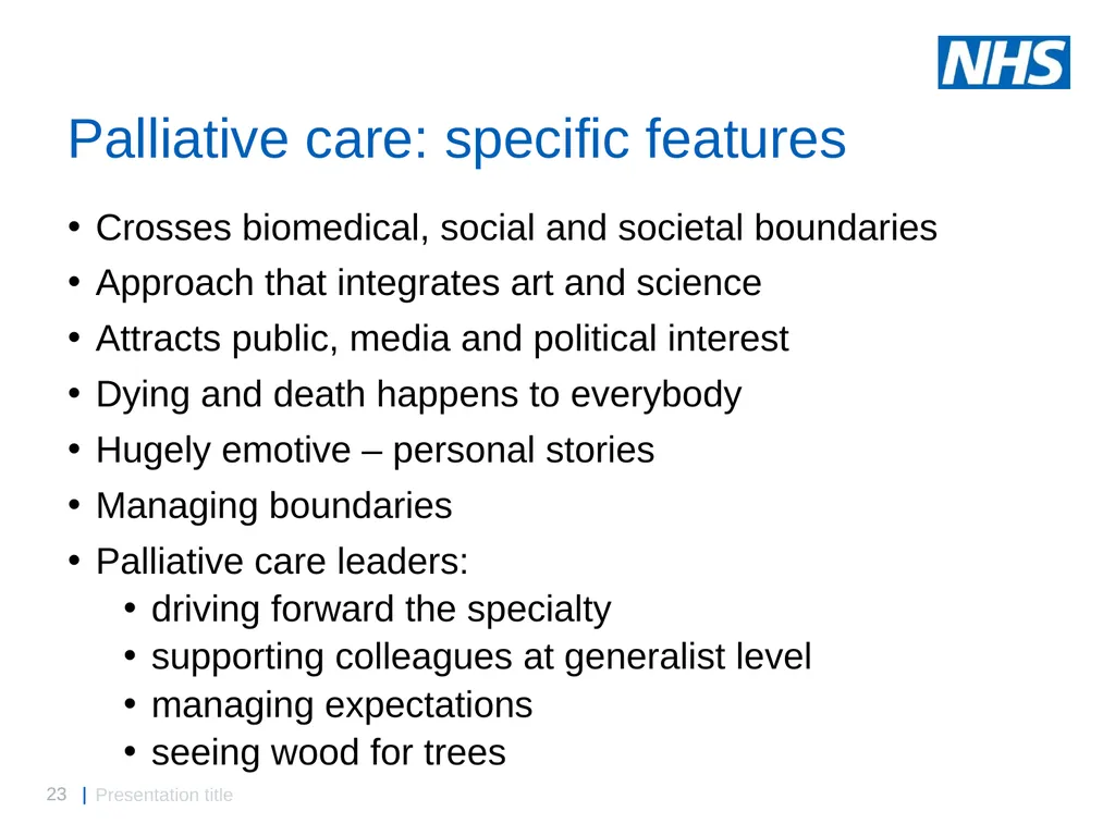 National End of Life Care Update Prof Bee Wee - slide 23 of 28