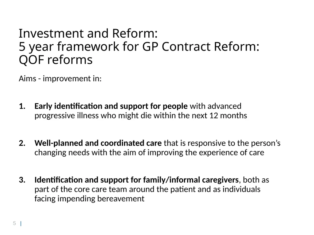 National End of Life Care Update Prof Bee Wee - slide 5 of 28