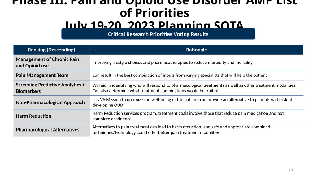 Rapid Process for Identifying Research Priorities - slide 17 of 20
