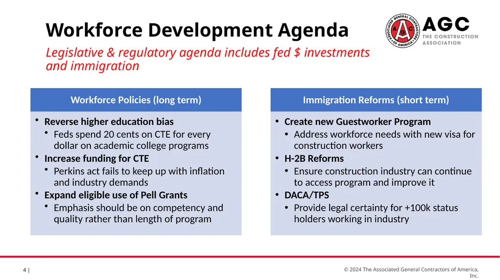 Major labor themes in policymaking Project Labor - slide 4 of 8