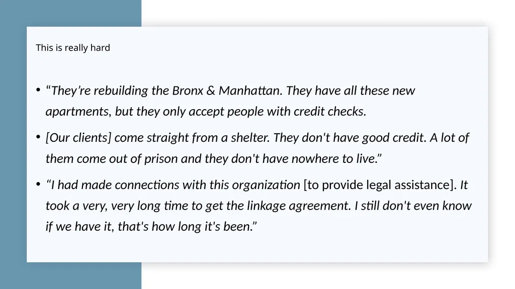 Balancing the Push and the Pull: NYC Community - slide 25 of 28