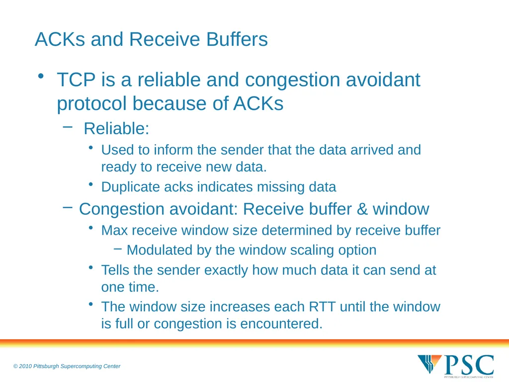 TCP Performance and Diagnostics: Optimizing for - slide 4 of 18