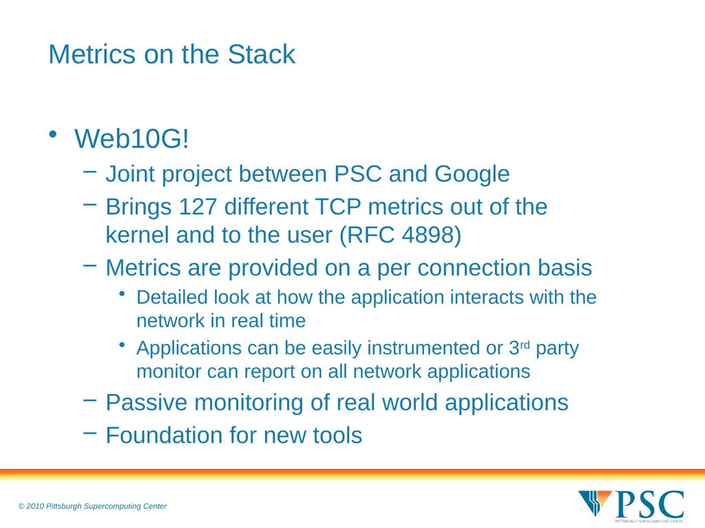 TCP Performance and Diagnostics: Optimizing for - slide 12 of 18