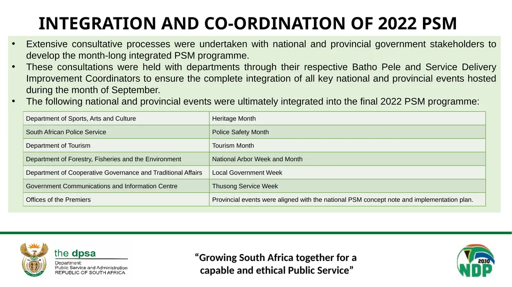 “Growing South Africa together for a capable and - slide 4 of 18