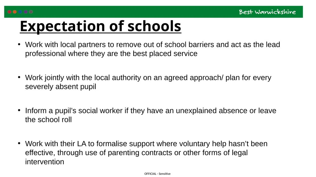 Working Together to Improve School Attendance. - slide 5 of 10