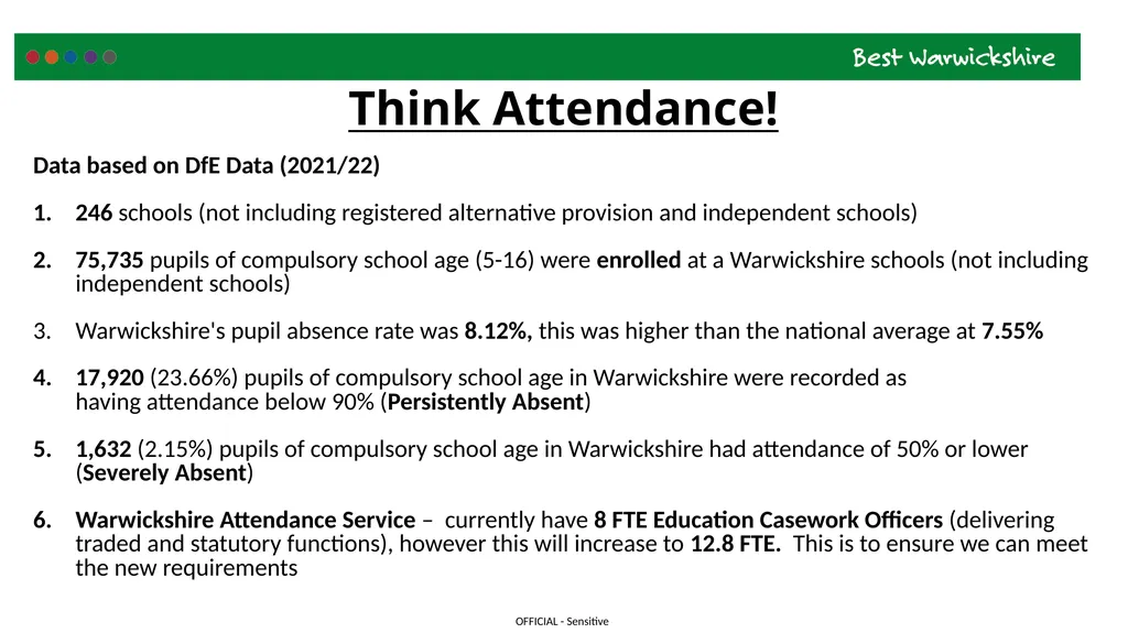 Working Together to Improve School Attendance. - slide 2 of 10