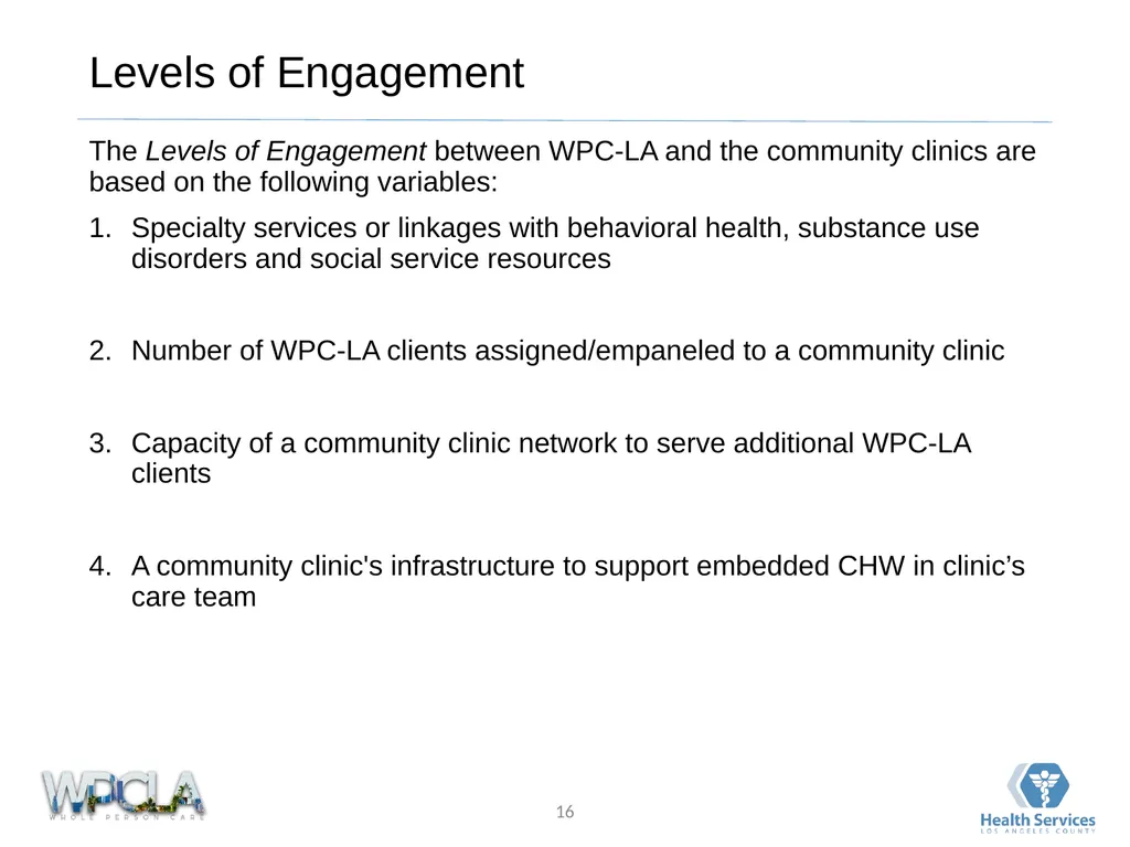 Framework for Community Clinic Collaboration March - slide 16 of 25