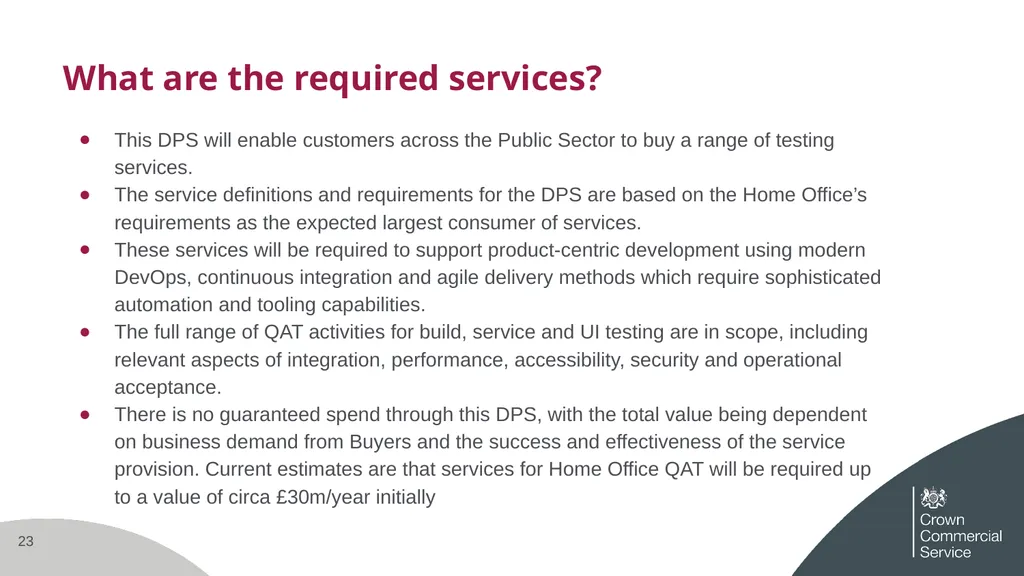Quality Assurance and Testing for IT Systems 2 - slide 23 of 29