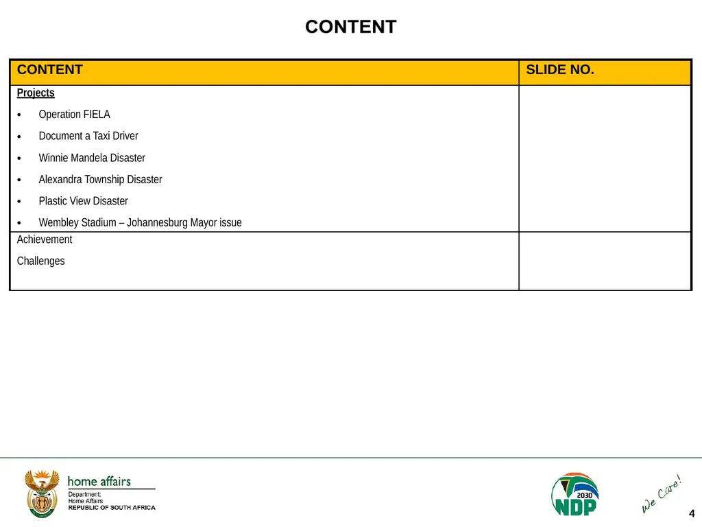 Portfolio Committee on Home Affairs briefing - slide 4 of 58
