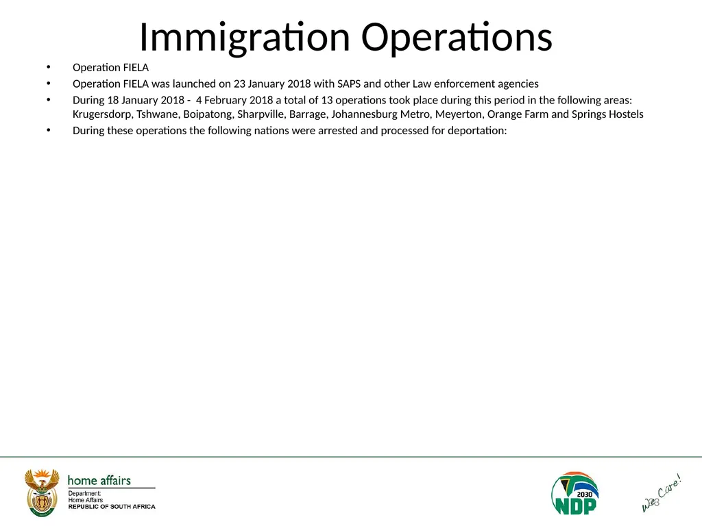 Portfolio Committee on Home Affairs briefing - slide 33 of 58