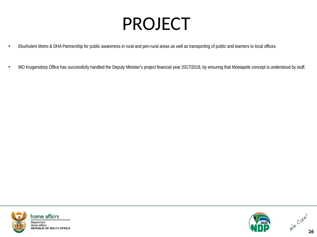 Portfolio Committee on Home Affairs briefing - slide 26 of 58