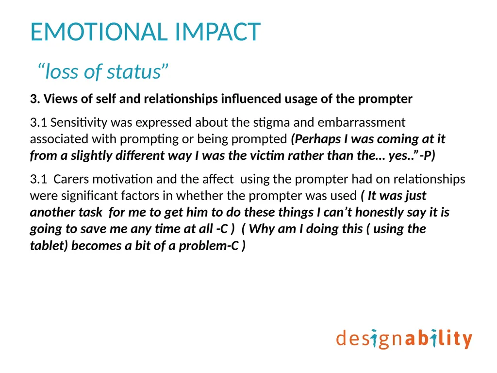 Digital prompting technology to support people - slide 23 of 27