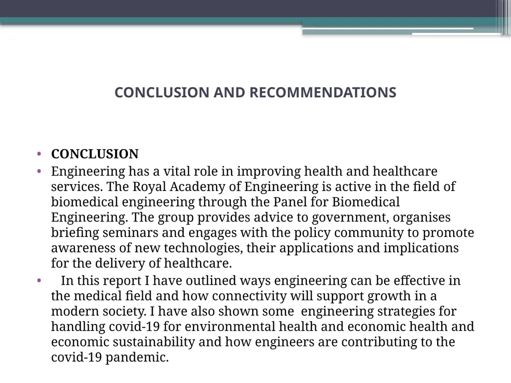 ENGINEERING STRATEGIES FOR HANDLING COVID-19 FOR - slide 19 of 22