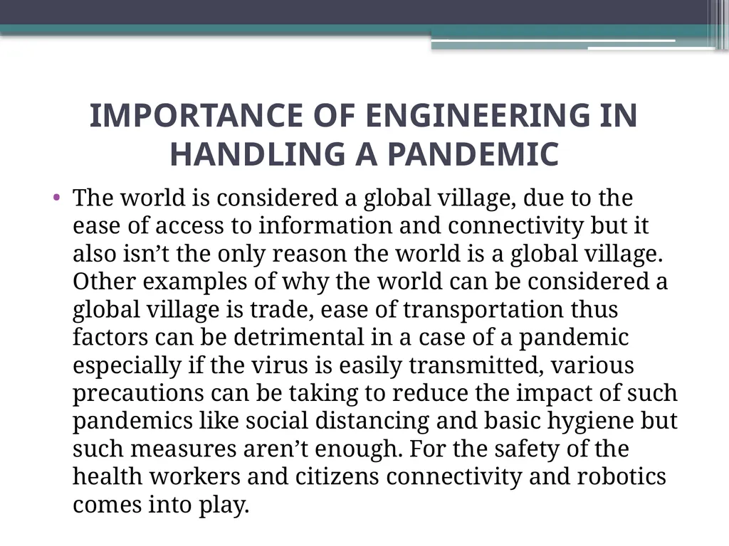 ENGINEERING STRATEGIES FOR HANDLING COVID-19 FOR - slide 17 of 22