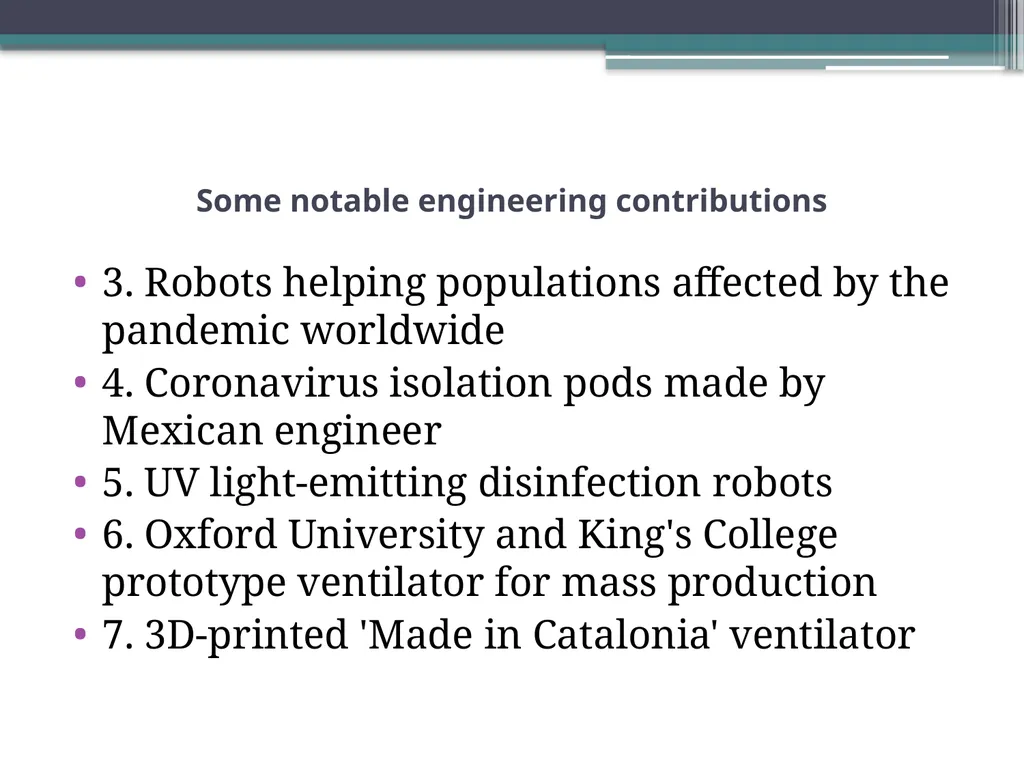 ENGINEERING STRATEGIES FOR HANDLING COVID-19 FOR - slide 15 of 22
