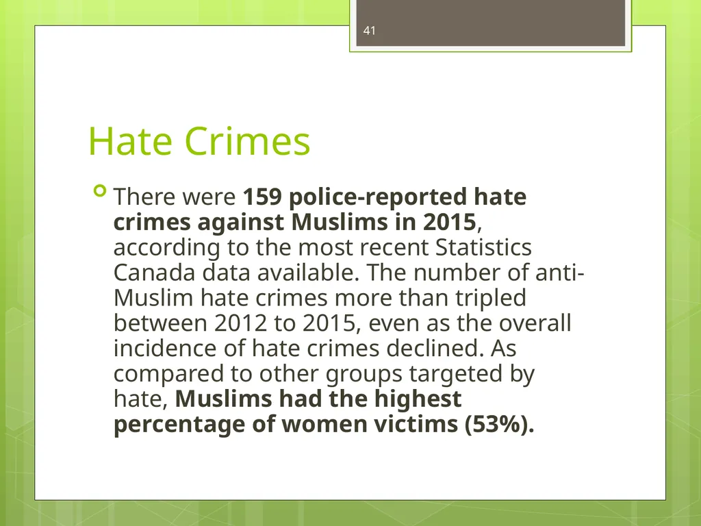 Islamophobia By Dr. Monia Mazigh 2017 © - slide 41 of 58