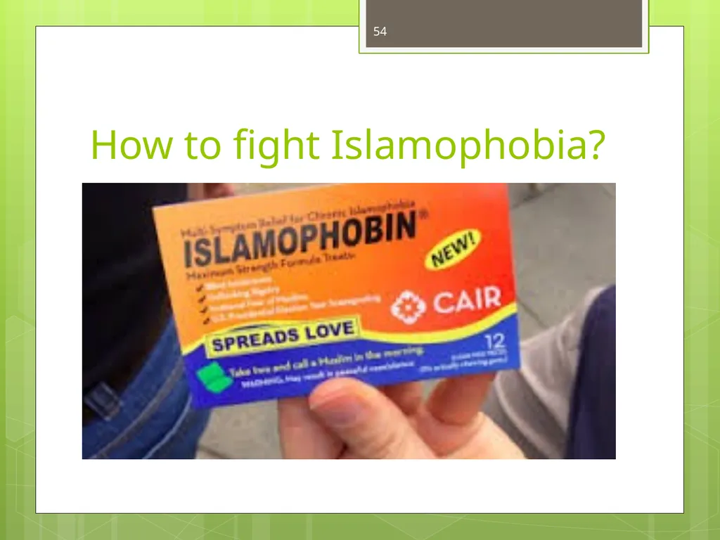 Islamophobia By Dr. Monia Mazigh 2017 © - slide 54 of 58
