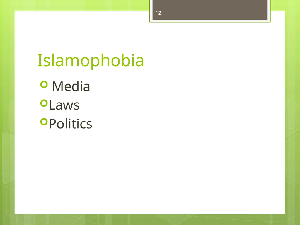 Islamophobia By Dr. Monia Mazigh 2017 © - slide 12 of 58